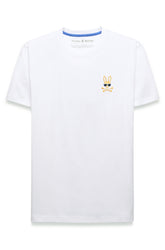 T-Shirt pour homme par Psycho Bunny | MT0200278 Blanc | Boutique Vvög, vêtements mode pour homme et femme