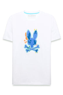 T-Shirt pour homme par Psycho Bunny | MT0200279 Blanc | Boutique Vvög, vêtements mode pour homme et femme