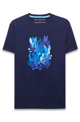 T-Shirt pour homme par Psycho Bunny | MT0200285 Bleu Du Soir | Boutique Vvög, vêtements mode pour homme et femme