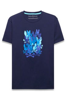 T-Shirt pour homme par Psycho Bunny | MT0200285 Bleu Du Soir | Boutique Vvög, vêtements mode pour homme et femme