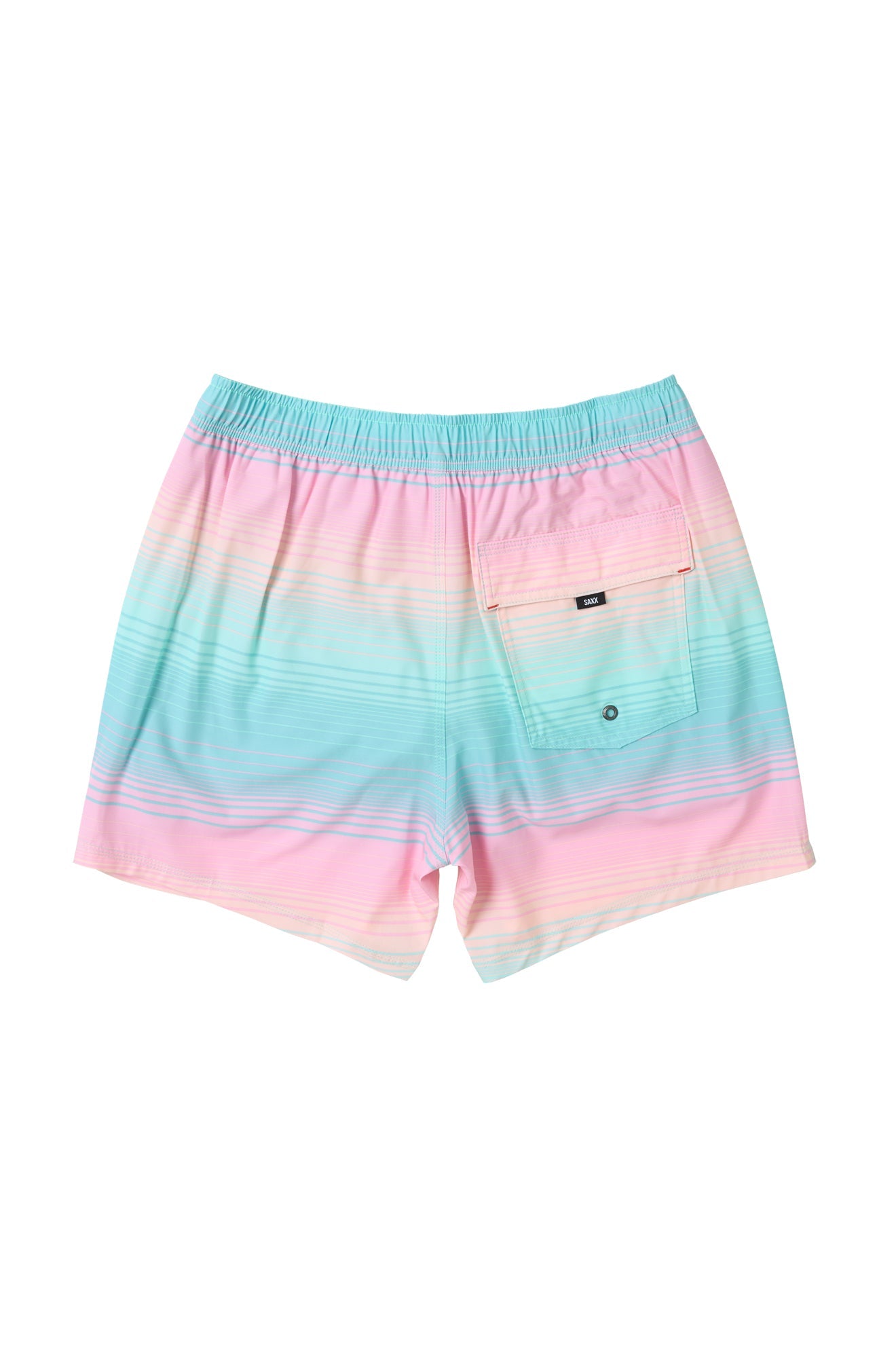 Maillot short pour homme par Saxx | SXSW03L Rayures Brumeuses Aqua | Boutique Vvög, vêtements mode pour homme et femme