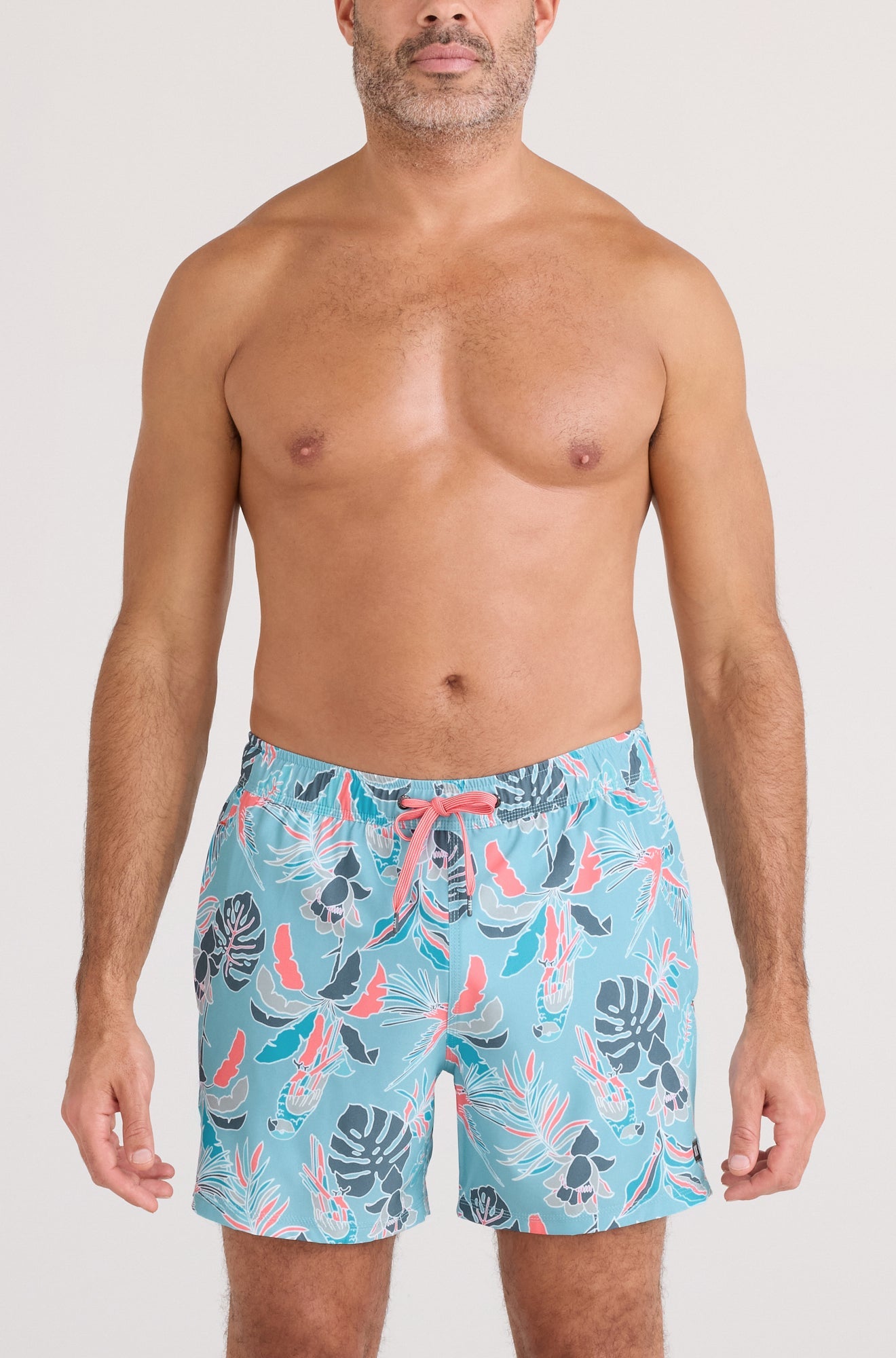 Maillot short pour homme par Saxx | SXSW03L Tropique Île Bleue | Boutique Vvög, vêtements mode pour homme et femme