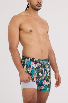 Maillot short pour homme par Saxx | SXSW03L Champ D'Ananas Noir | Boutique Vvög, vêtements mode pour homme et femme