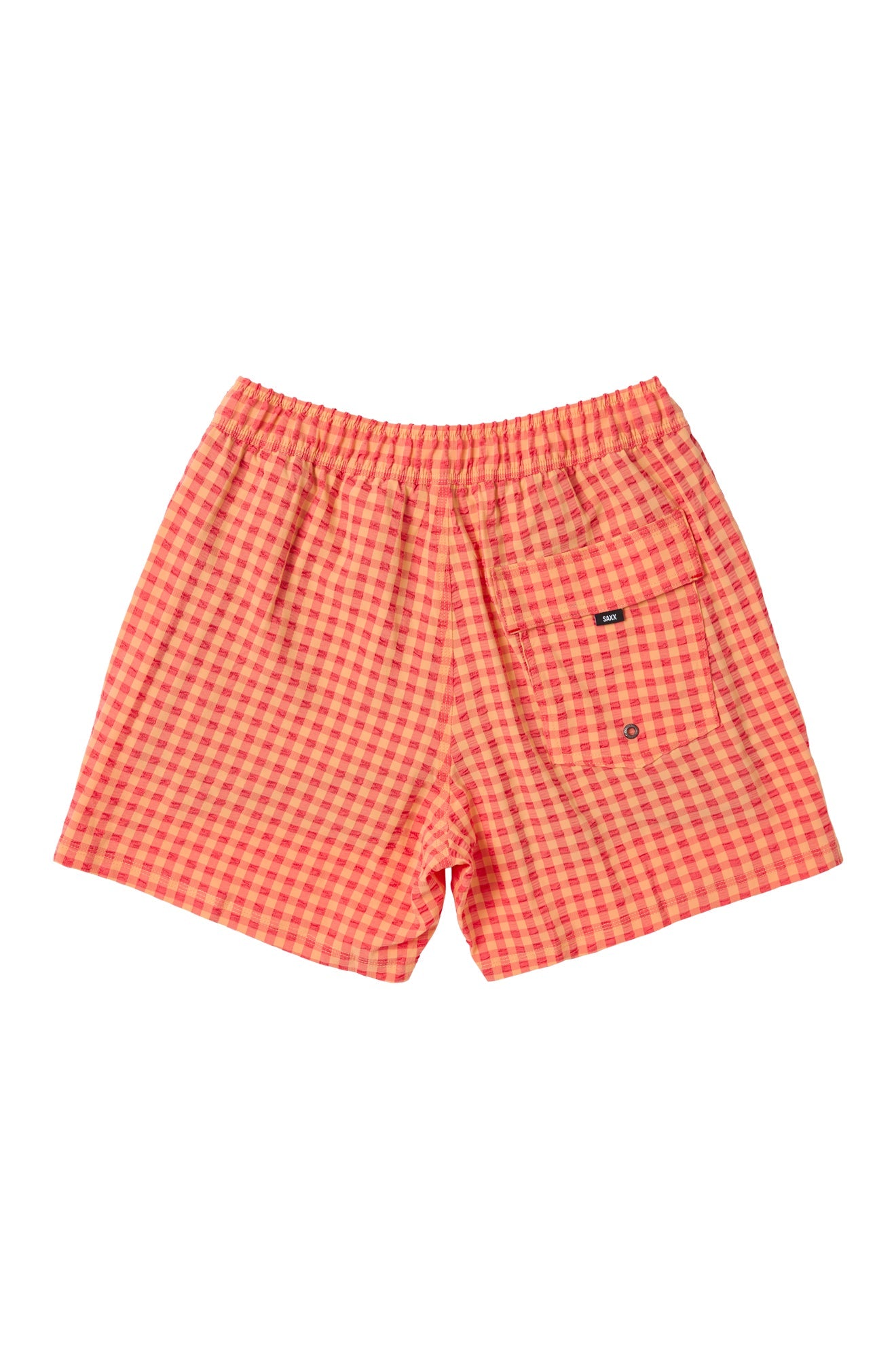 Maillot short pour homme par Saxx | SXSW03L Vichy Pêche | Boutique Vvög, vêtements mode pour homme et femme