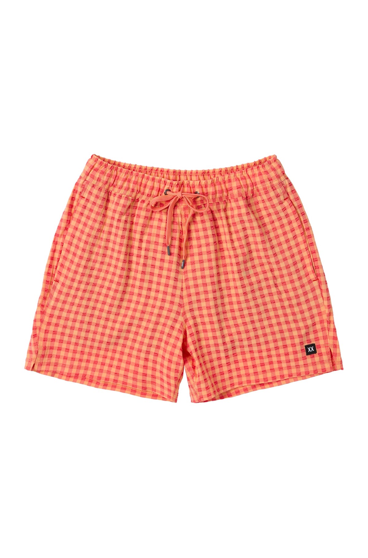 Maillot short pour homme par Saxx | SXSW03L Vichy Pêche | Boutique Vvög, vêtements mode pour homme et femme