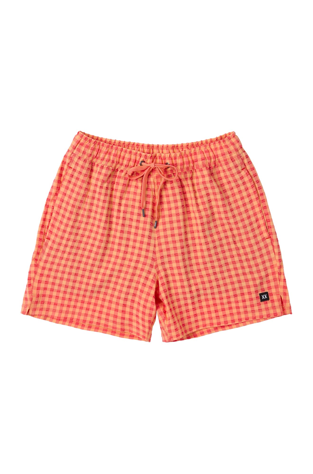 Maillot short pour homme par Saxx | SXSW03L Vichy Pêche | Boutique Vvög, vêtements mode pour homme et femme