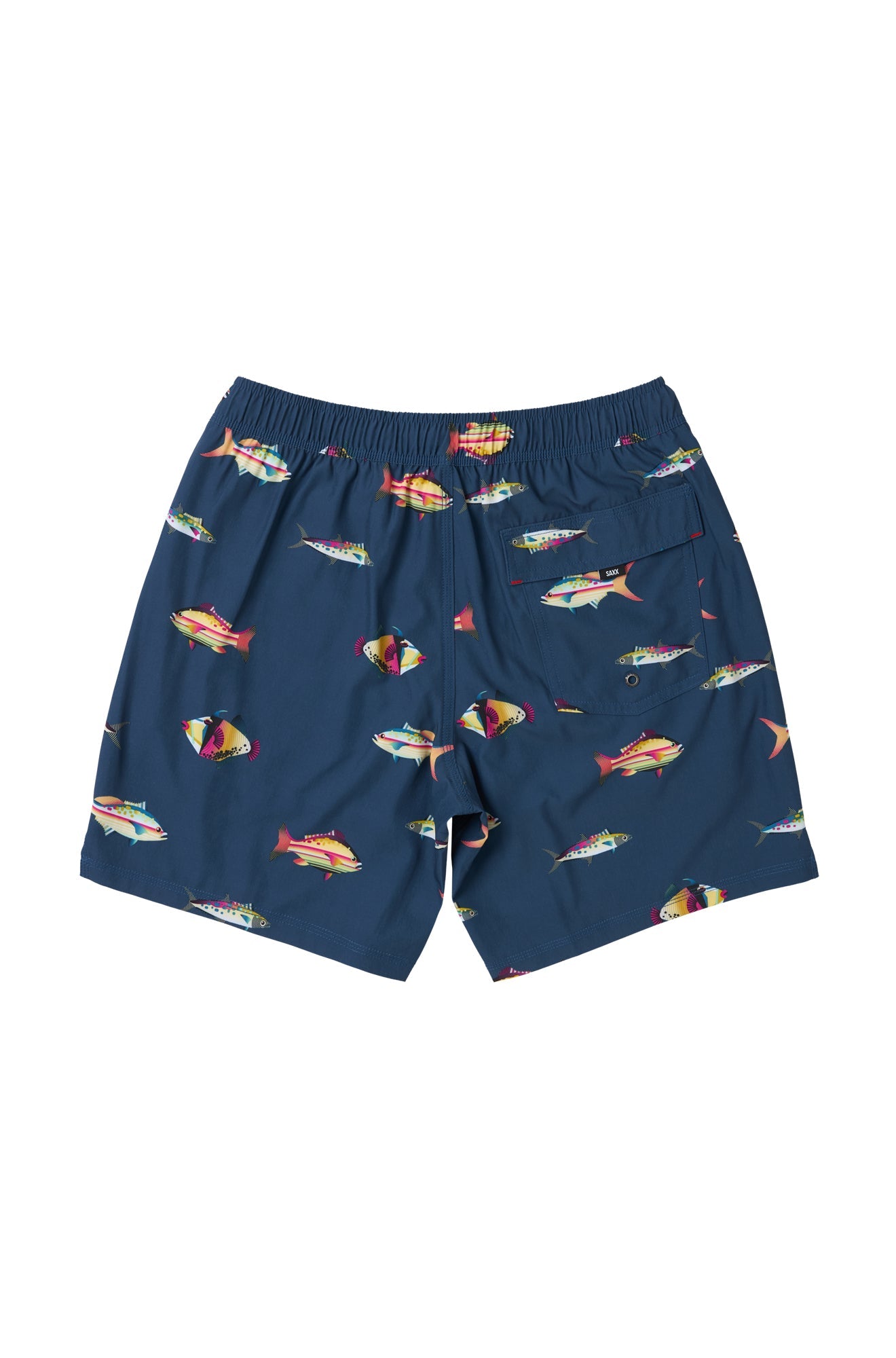 Maillot short pour homme par Saxx | SXSW04L Poissons Denim Foncé | Boutique Vvög, vêtements mode pour homme et femme