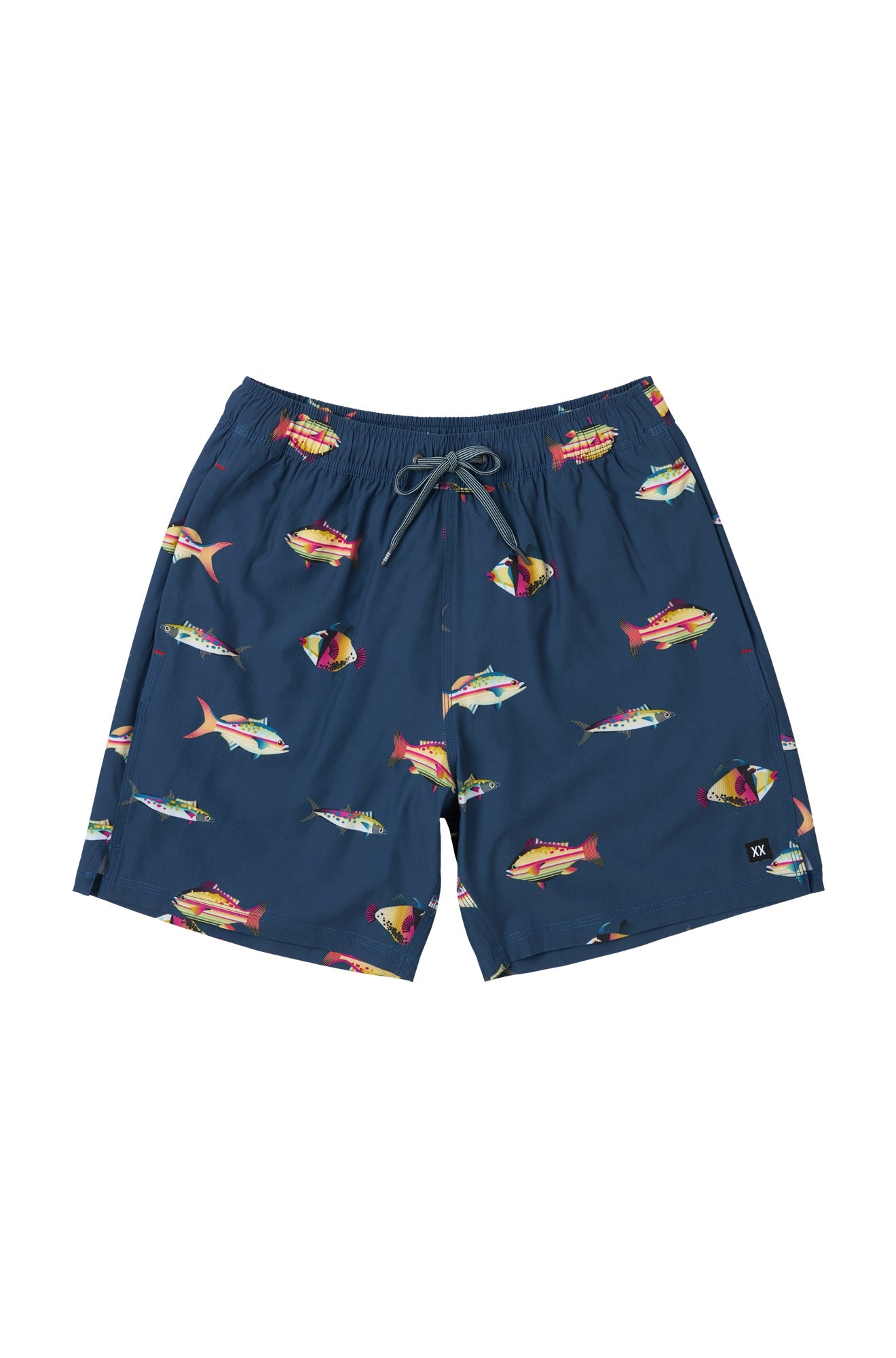 Maillot short pour homme par Saxx | SXSW04L Poissons Denim Foncé | Boutique Vvög, vêtements mode pour homme et femme