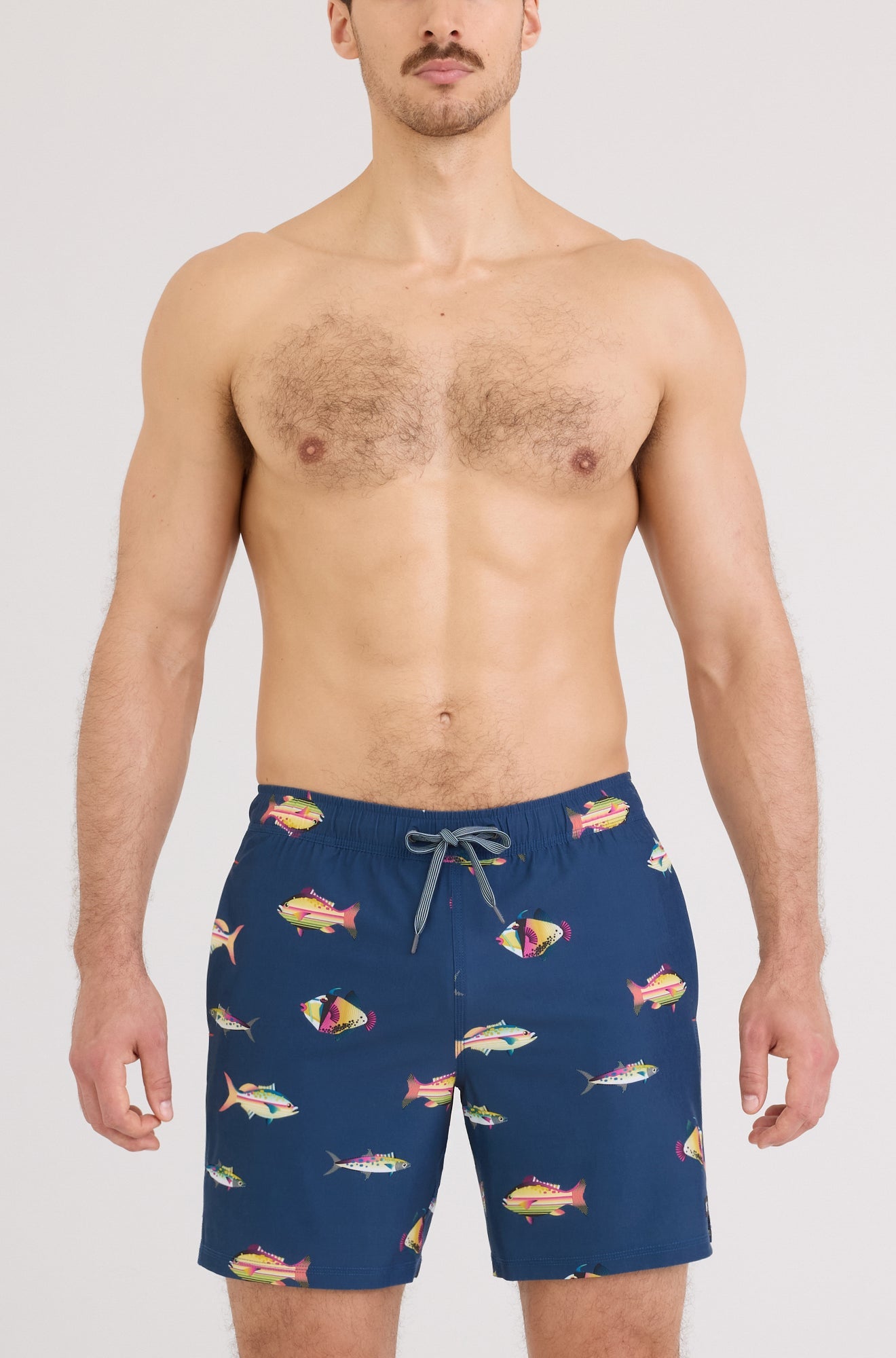 Maillot short pour homme par Saxx | SXSW04L Poissons Denim Foncé | Boutique Vvög, vêtements mode pour homme et femme