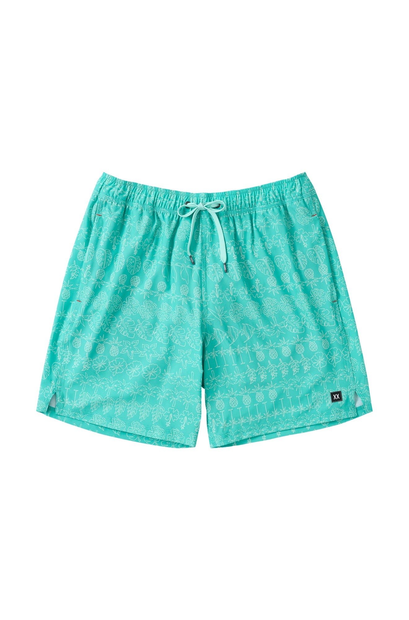 Maillot short pour homme par Saxx | SXSW04L Alignement Île Bleu Surf | Boutique Vvög, vêtements mode pour homme et femme