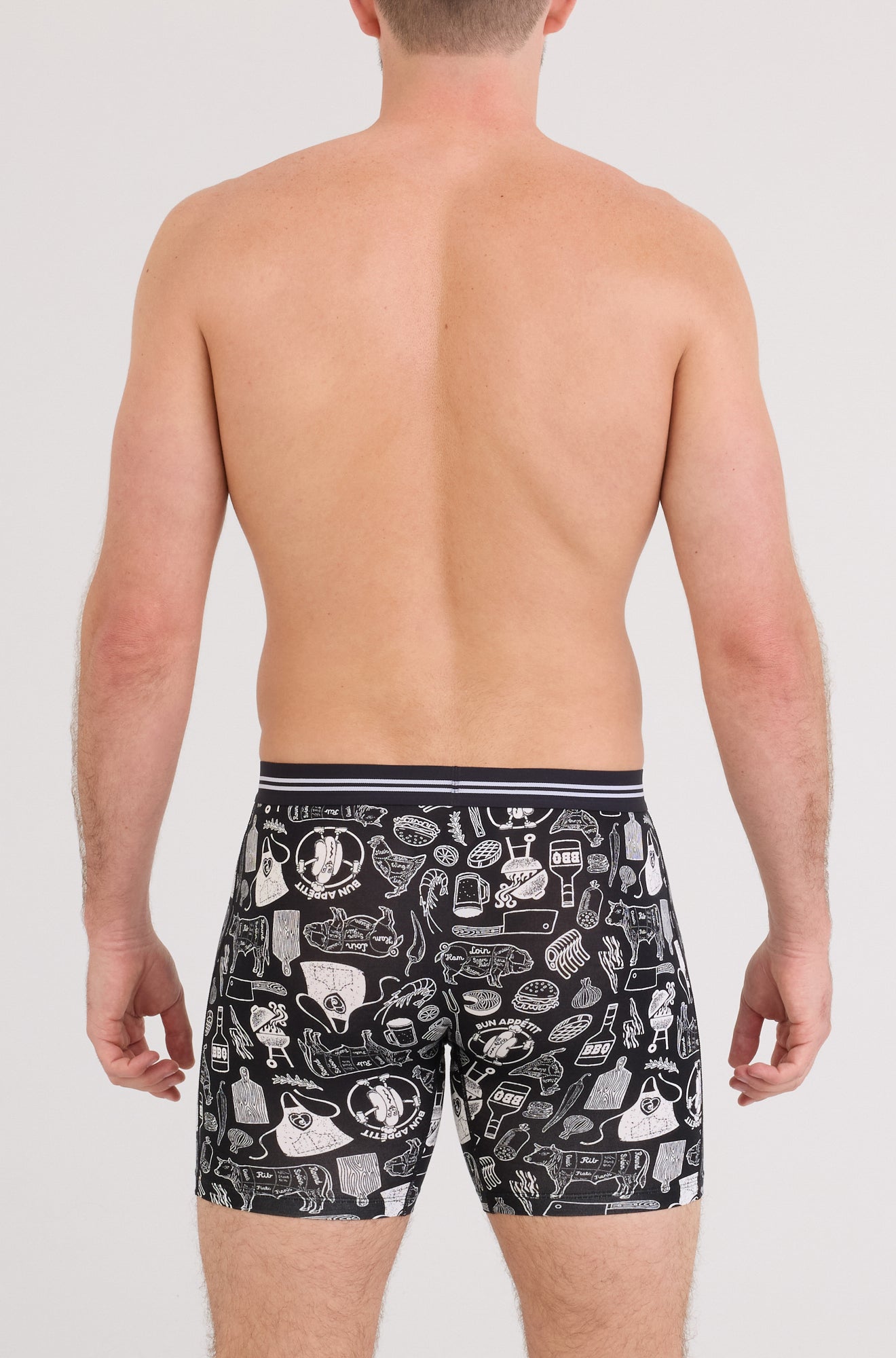 Boxer pour homme par Saxx | SXVX24F Bon Appétit Noir | Boutique Vvög, vêtements mode pour homme et femme