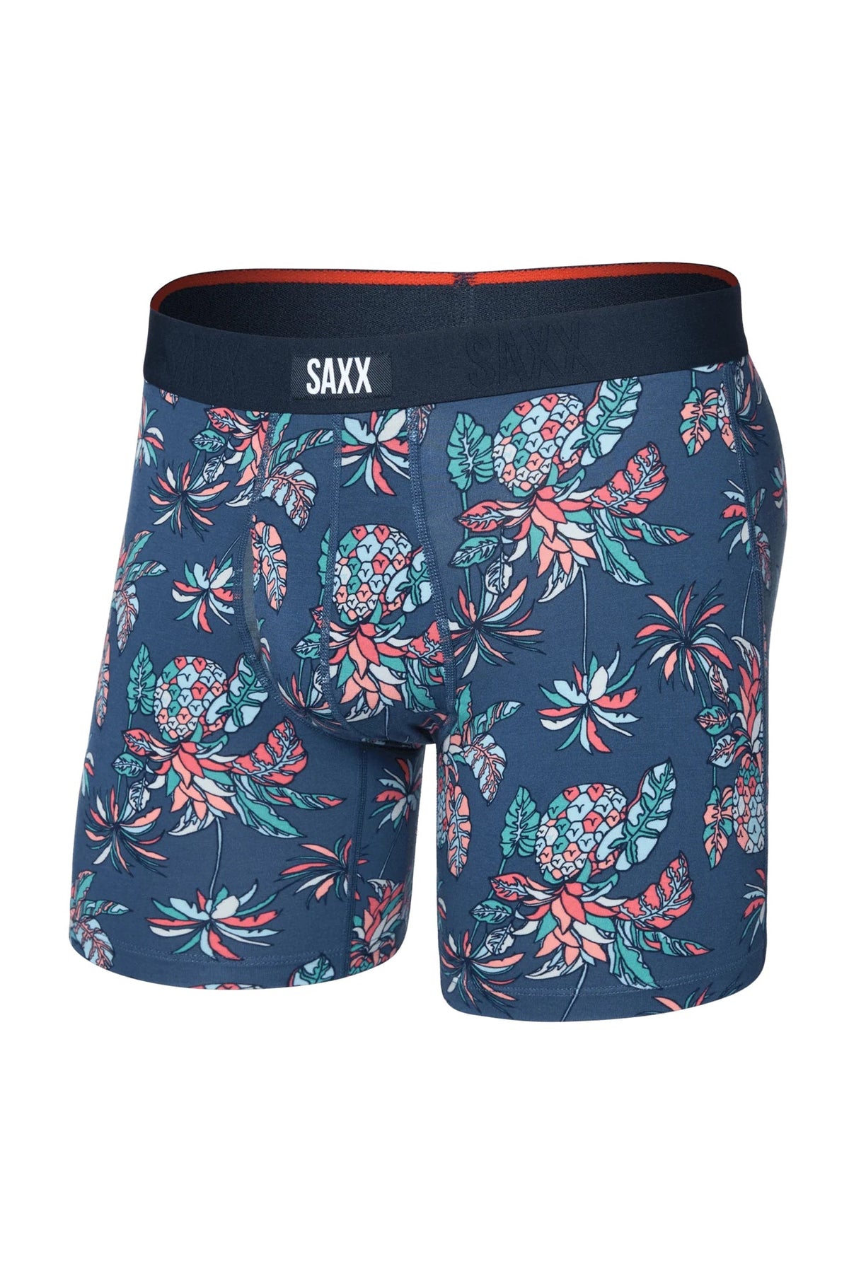 Boxer pour homme par Saxx | SXVX24F Ananas Tropique - Indigo | Boutique Vvög, vêtements mode pour homme et femme