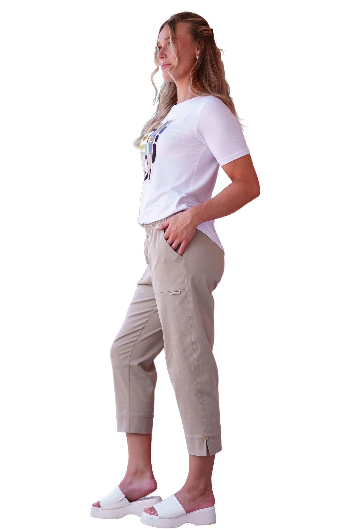 Pantalon ¾ pour femme par Rien ne se perd, tout se crée | Vino Naturel | Boutique Vvög, vêtements mode pour homme et femme