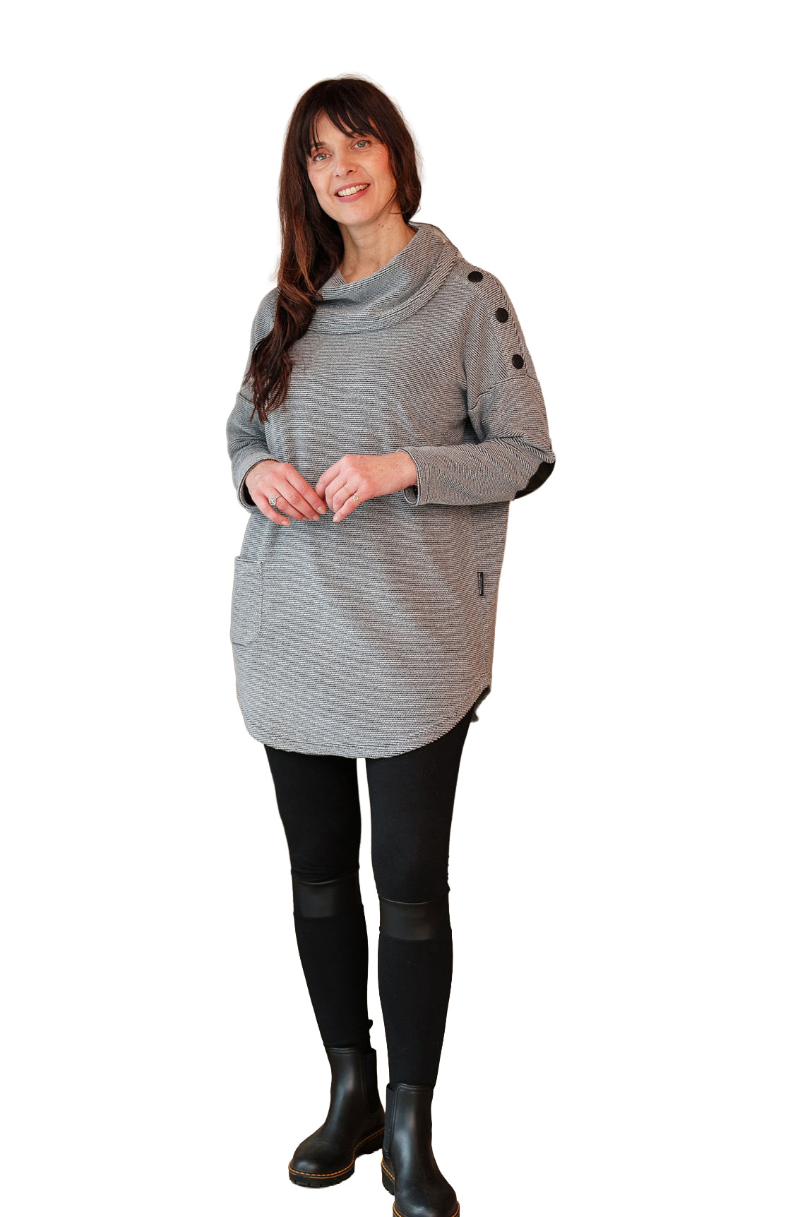 Tunique pour femme par Rien ne se perd, tout se crée | Myriq Gris | Boutique Vvög, vêtements mode pour homme et femme
