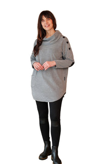 Tunique pour femme par Rien ne se perd, tout se crée | Myriq Gris | Boutique Vvög, vêtements mode pour homme et femme