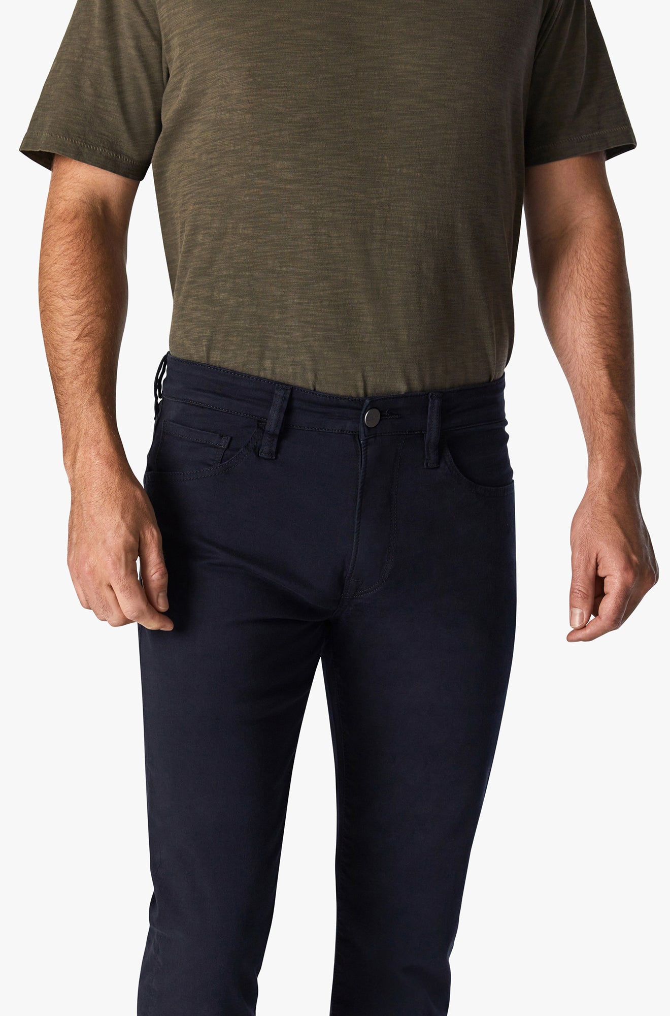 Pantalon pour homme par 34 Heritage | Courage/H0031018616 Sergé Bleu Marine/Navy Twill | Boutique Vvög, vêtements mode pour homme et femme