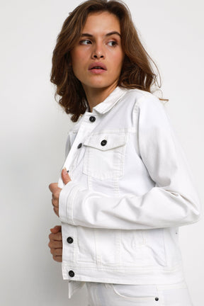 Jacket pour femme par Kaffe | 10506287/Zelina 110602-CHALK | Boutique Vvög, vêtements mode pour homme et femme