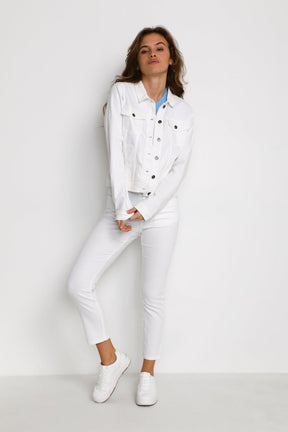Jacket pour femme par Kaffe | 10506287/Zelina 110602-CHALK | Boutique Vvög, vêtements mode pour homme et femme