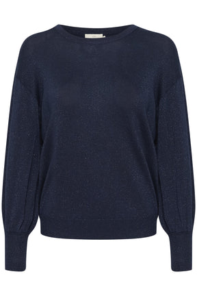 Chandail manches longues pour femme par Kaffe | 10507977/Regina 194020-MIDNIGHT | Boutique Vvög, vêtements mode pour homme et femme
