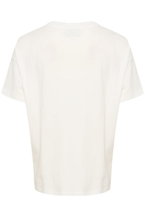 T-Shirt pour femme par Kaffe | 10508406 Craie/110602-CHALK | Boutique Vvög, vêtements mode pour homme et femme