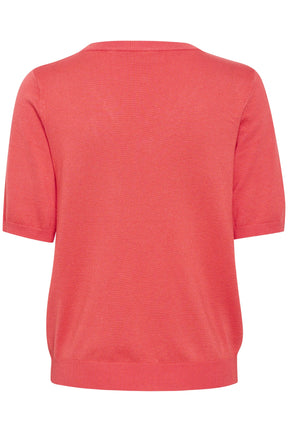 T-Shirt pour femme par Kaffe | 10508412 Cayenne/181651-CAYENNE | Boutique Vvög, vêtements mode pour homme et femme