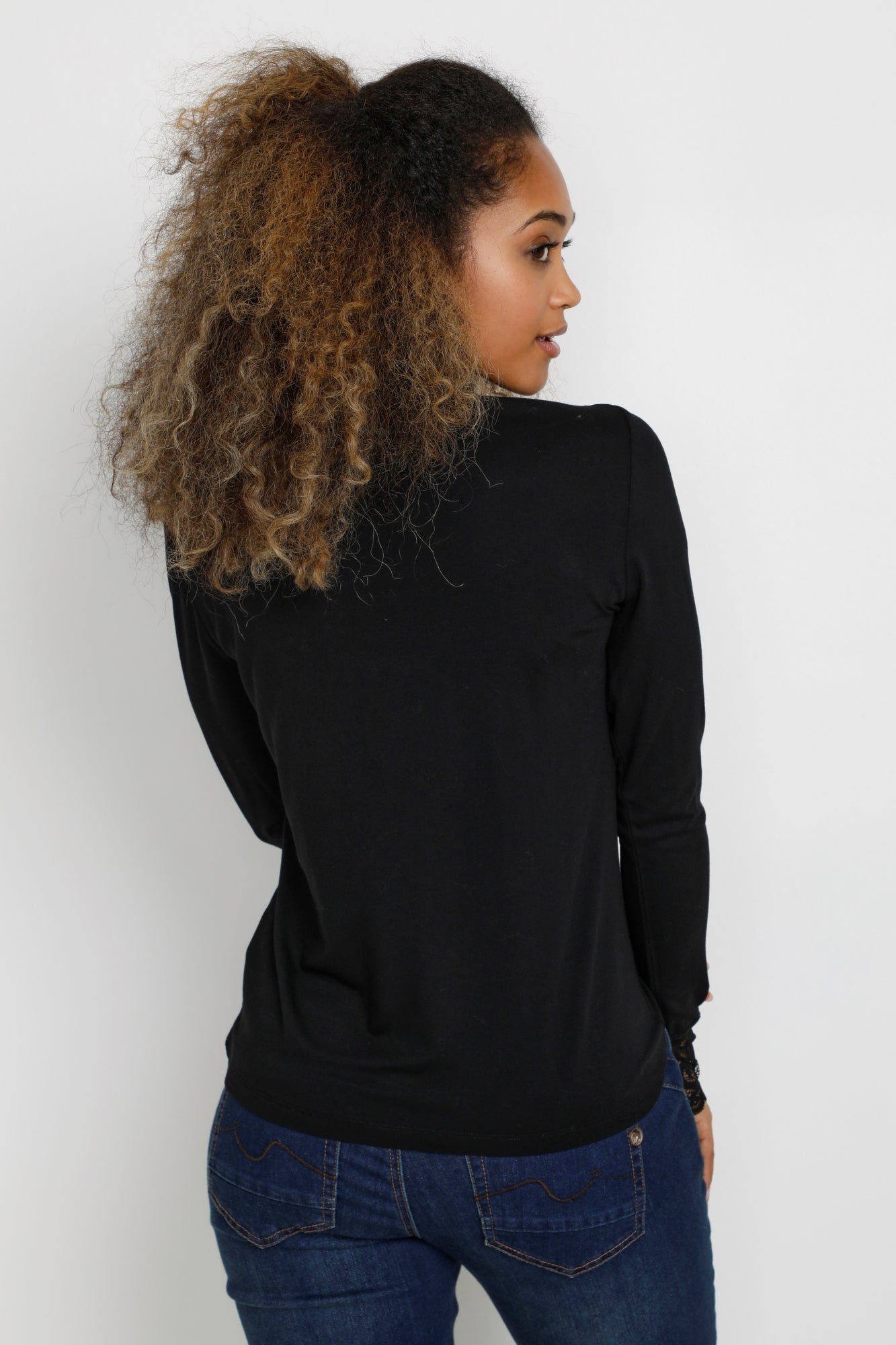 Chandail manches longues pour femme par Cream | 10610672/Trulla 100120-PITCH BLACK | Boutique Vvög, vêtements mode pour homme et femme