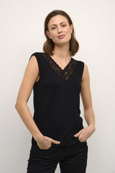 Camisole pour femme par Cream | Trulla/10611087 Noir/100120-PITCH BLACK | Boutique Vvög, vêtements mode pour homme et femme