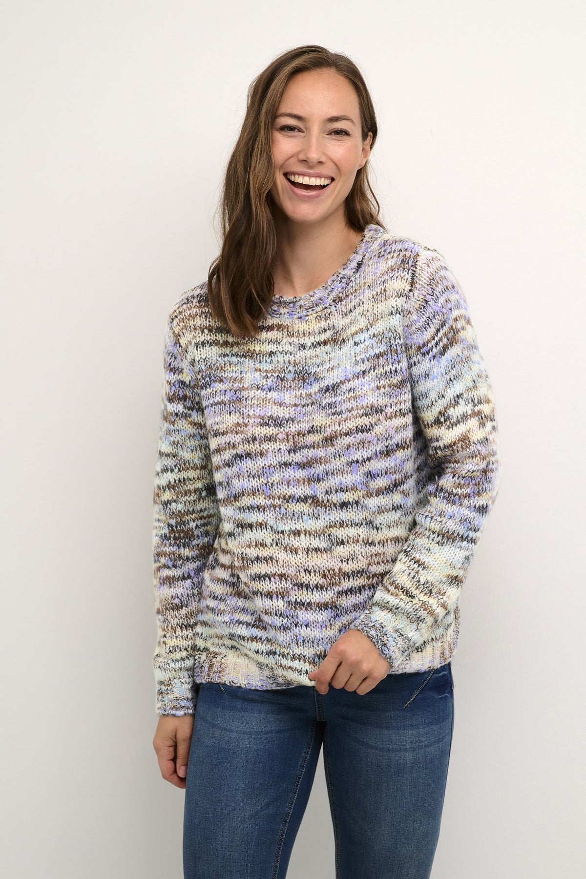 Tricot pour femme par Cream | 10611840/Vinnah 105228-BLUE MELANGE | Boutique Vvög, vêtements mode pour homme et femme