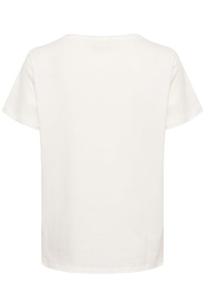 T-Shirt pour femme par Cream | 10612371 Blanc comme neige/105623-SNOW WHITE | Boutique Vvög, vêtements mode pour homme et femme