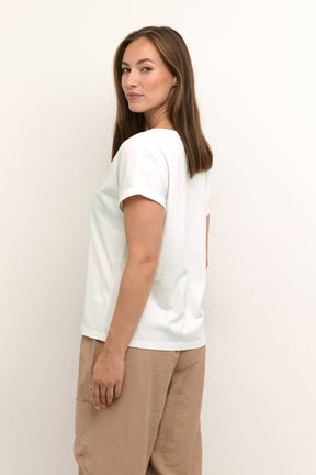 T-Shirt pour femme par Cream | 10612392 Fleur verte/105538-GREEN FLOWER | Boutique Vvög, vêtements mode pour homme et femme
