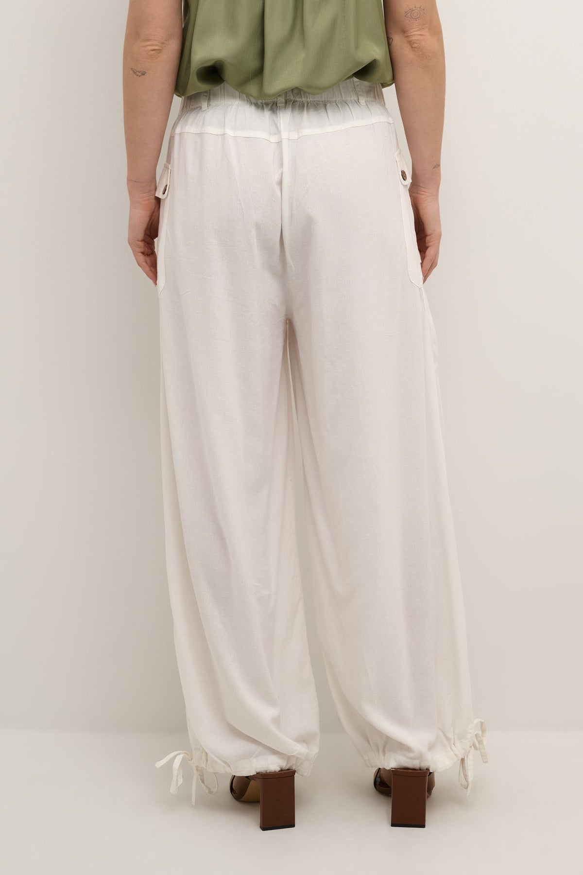 Pantalon pour femme par Cream | 10612582 Blanc comme neige/110602-SNOW WHITE | Boutique Vvög, vêtements mode pour homme et femme