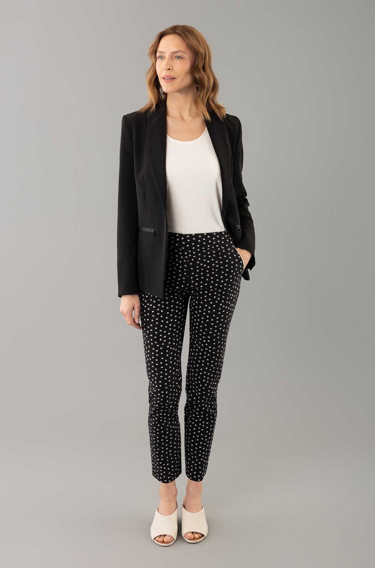 Pantalon pour femme par Lisette L | 11141010 BLACK/WHITE | Boutique Vvög, vêtements mode pour homme et femme