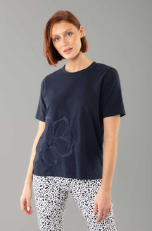 T-Shirt pour femme par Lisette L | 1156480 NAVY | Boutique Vvög, vêtements mode pour homme et femme