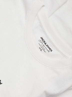 T-Shirt pour homme par Jack & Jones | 12240118 Blanc | Boutique Vvög, vêtements mode pour homme et femme