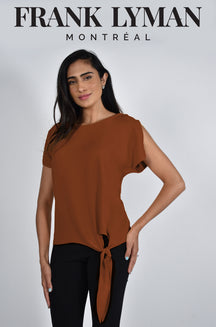 T-Shirt pour femme par Frank Lyman | 181224 Whiskey | Boutique Vvög, vêtements mode pour homme et femme