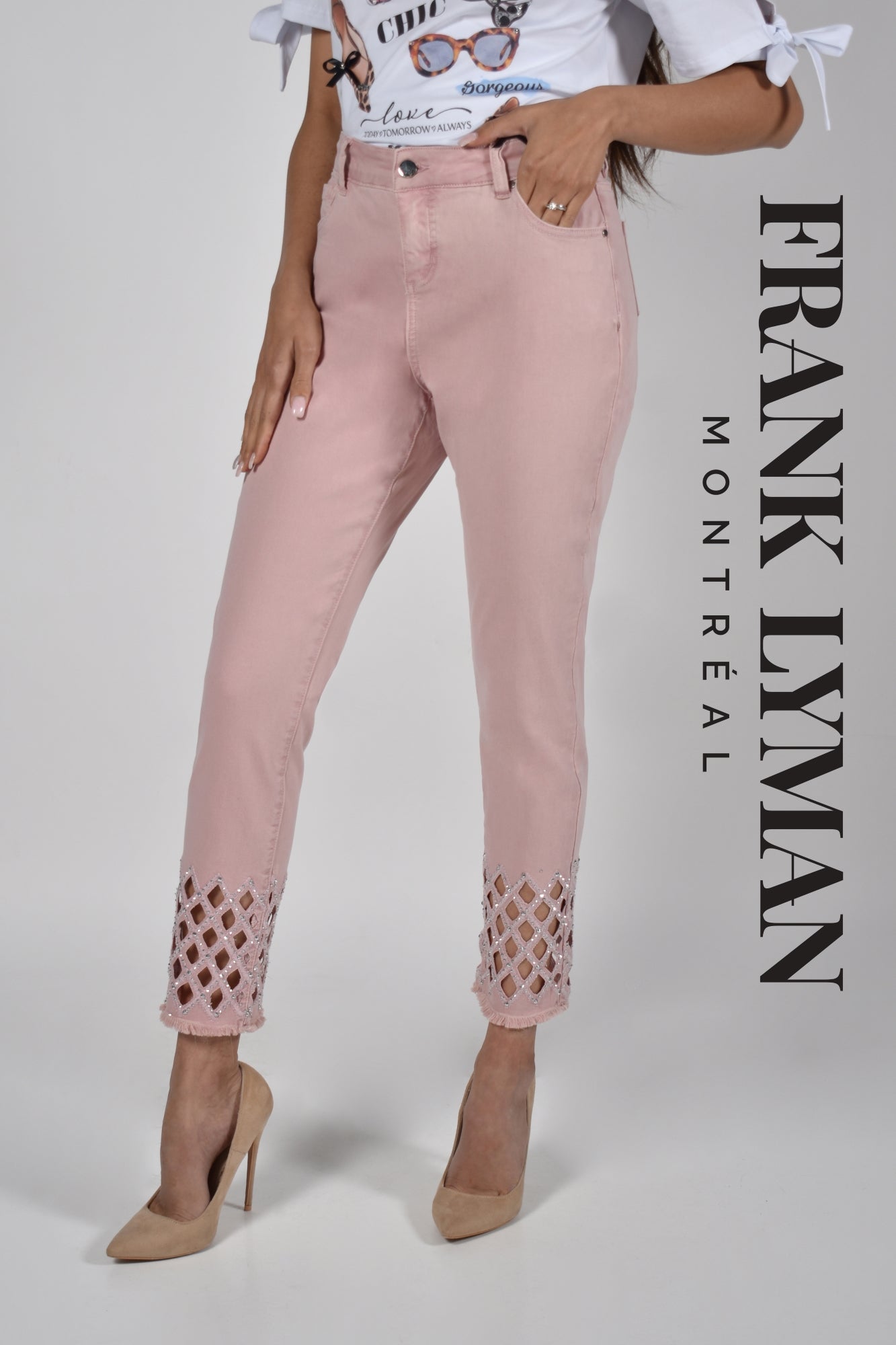 Jeans Frank Lyman - 211112U blush - Boutique Vvög, vêtements mode pour homme & femme