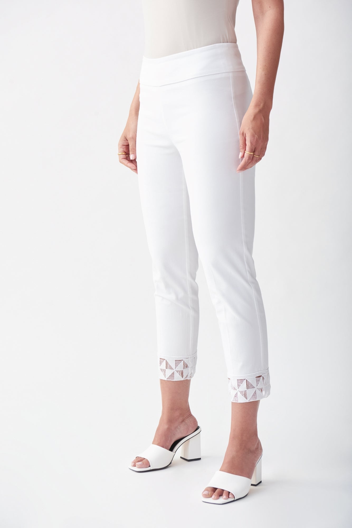 Pantalon pour femme par Joseph Ribkoff | 221286 WHITE | Boutique Vvög, vêtements mode pour homme & femme