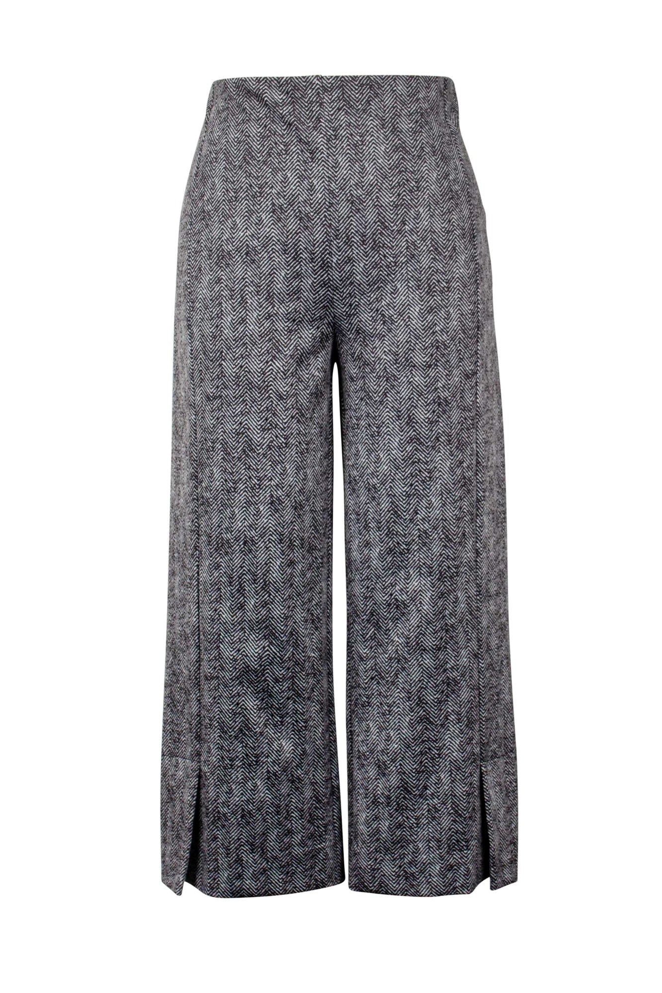 Pantalon pour femme par Joseph Ribkoff | 223137 GREY MELANGE/BLACK | Boutique Vvög, vêtements mode pour homme et femme