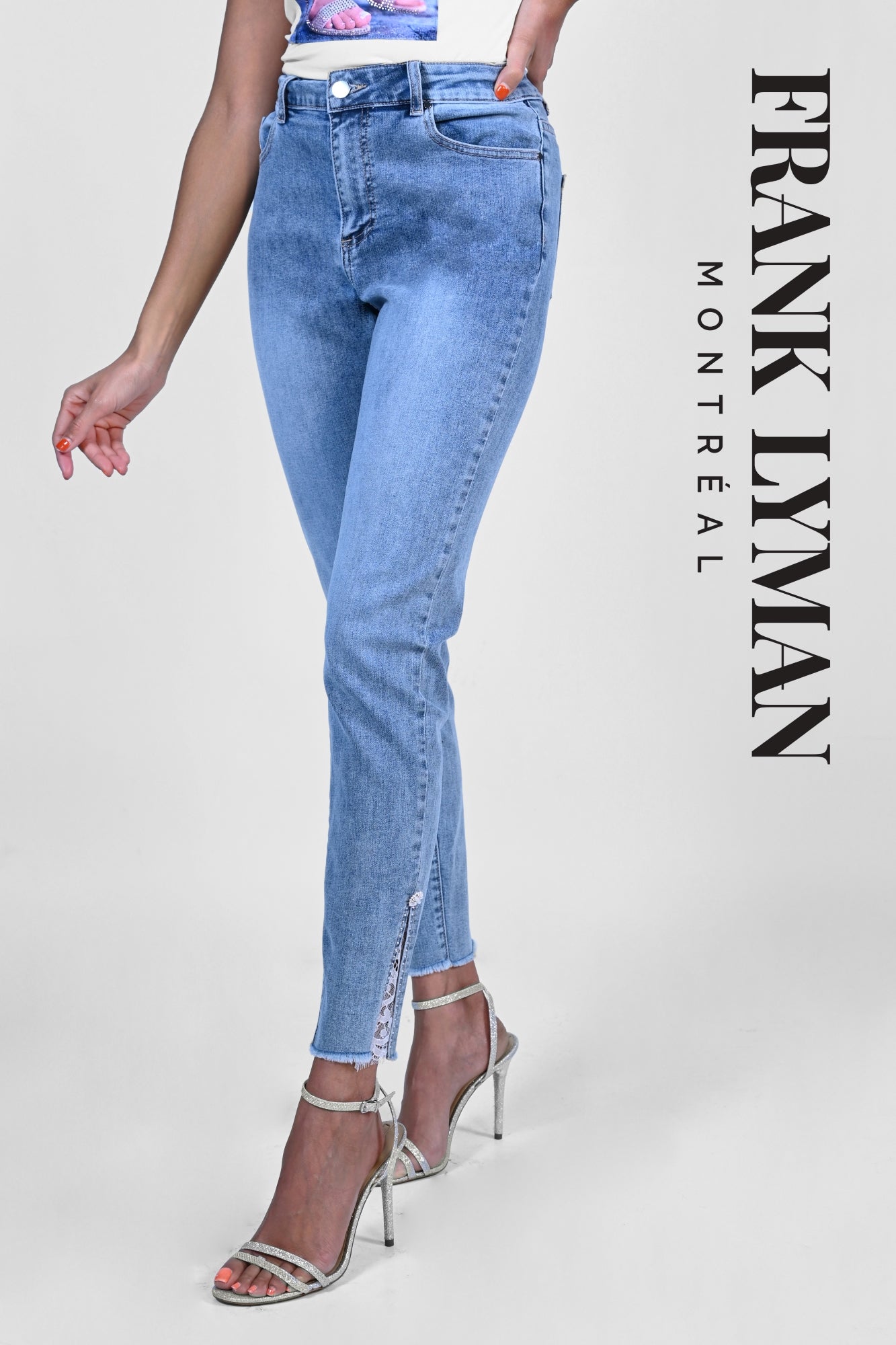Jeans pour femme par Frank Lyman | 223428U BLUE | Boutique Vvög, vêtements mode pour homme et femme