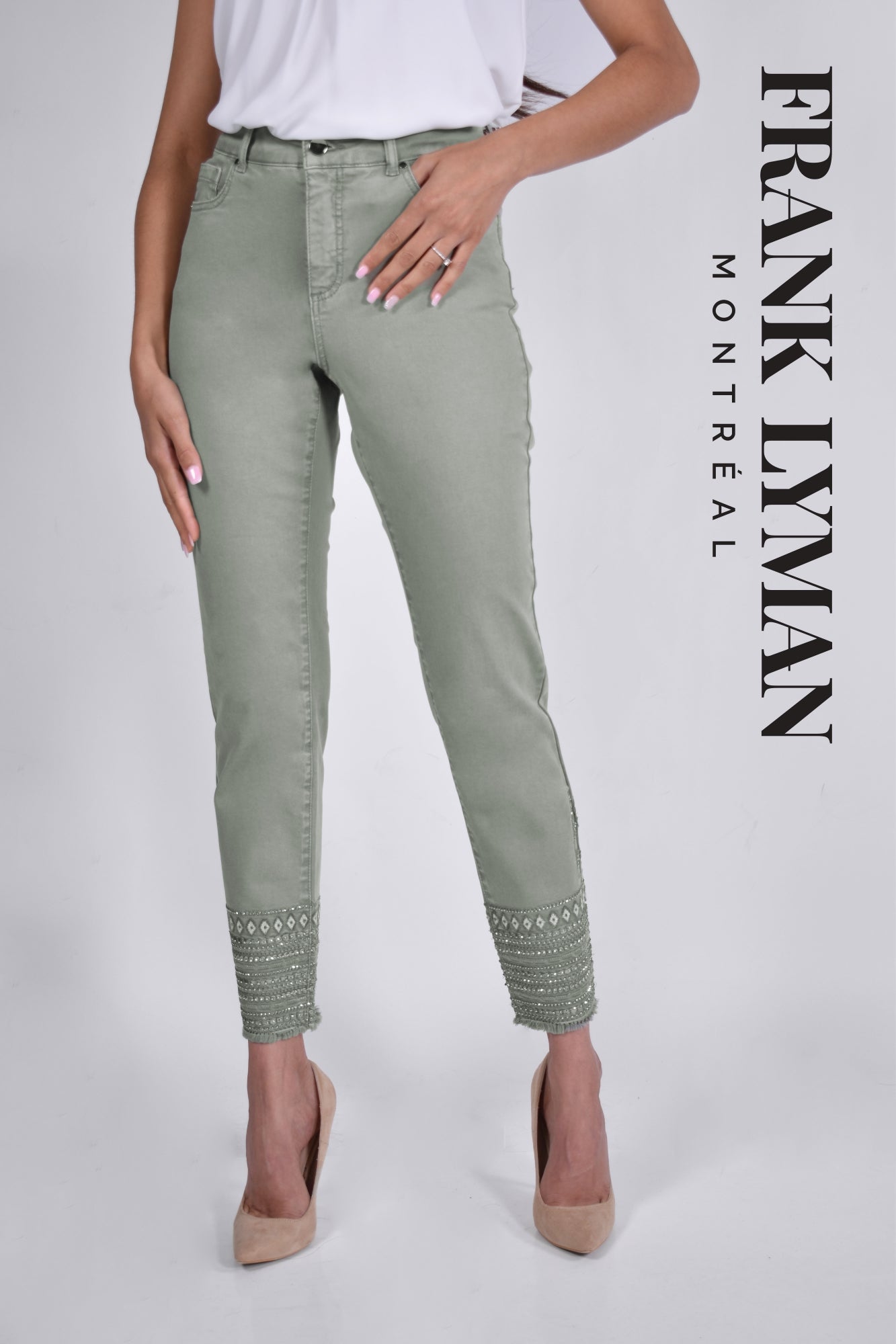 Jeans pour femme par Frank Lyman | 226179U SAGE | Boutique Vvög, vêtements mode pour homme et femme