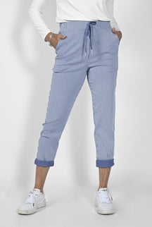 Pantalon pour femme par Frank Lyman | 231123 BLUE/WHT | Boutique Vvög, vêtements mode pour homme et femme