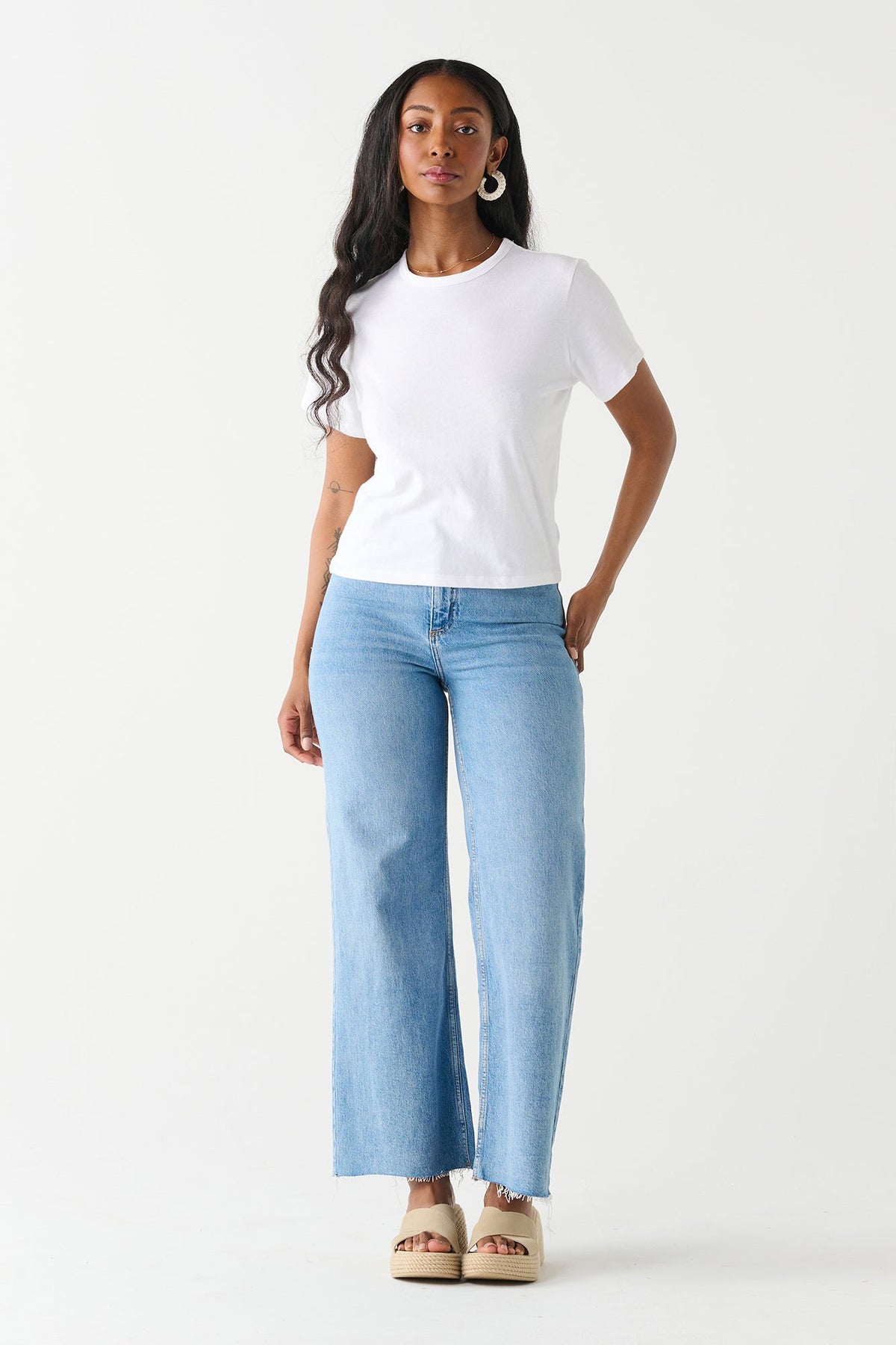 T-Shirt pour femme par Dex | 2324001 D Blanc/11001-WHITE | Boutique Vvög, vêtements mode pour homme et femme