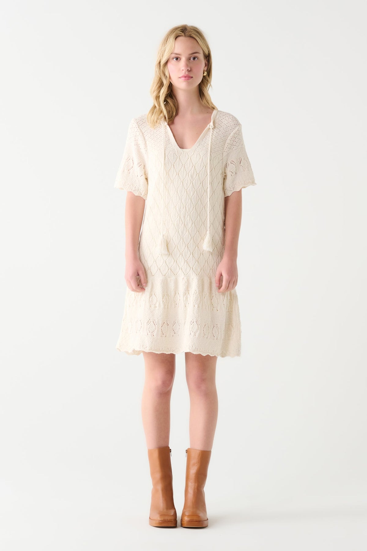 Robe pour femme par Dex | 2327501D Crème/80164-CREAM | Boutique Vvög, vêtements mode pour homme et femme