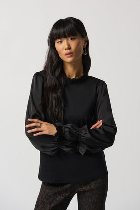Chandail manches longues pour femme par Joseph Ribkoff | 233147 Black | Boutique Vvög, vêtements mode pour homme et femme
