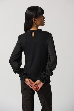 Chandail manches longues pour femme par Joseph Ribkoff | 233147 Black | Boutique Vvög, vêtements mode pour homme et femme
