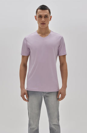 T-Shirt col v pour homme par Robert Barakett | 23336V/Georgia Rose Clair/Light Pink| Boutique Vvög, vêtements mode pour homme et femme