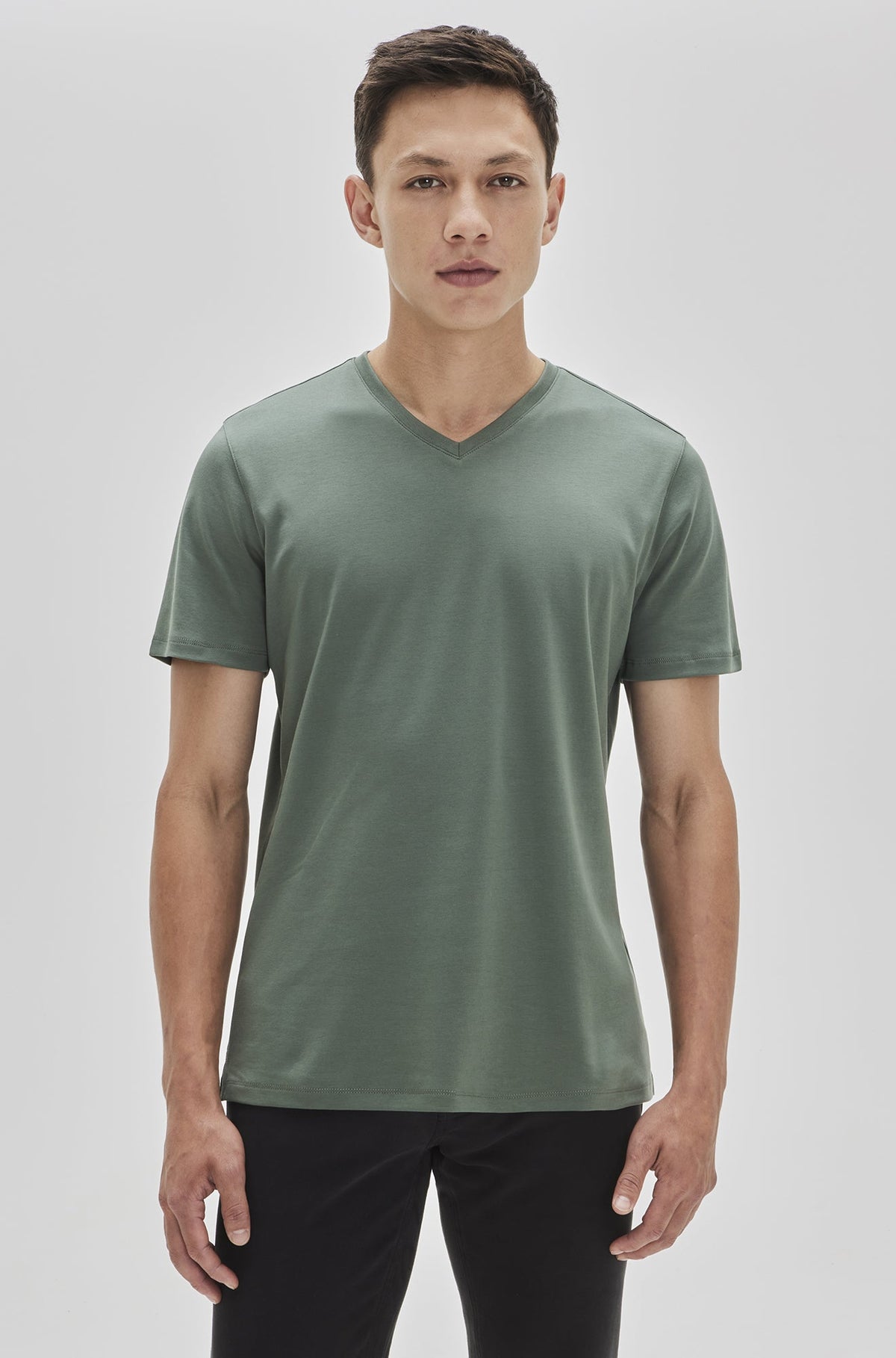 T-Shirt col V pour homme par Robert Barakett | Georgia 23336V WILLW | Boutique Vvög, vêtements mode pour homme et femme
