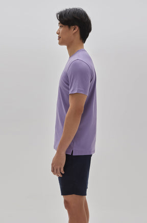 T-Shirt col rond pour homme par Robert Barakett | 23336/Georgia Feuille De Lavande/Lavender Leaf| Boutique Vvög, vêtements mode pour homme et femme