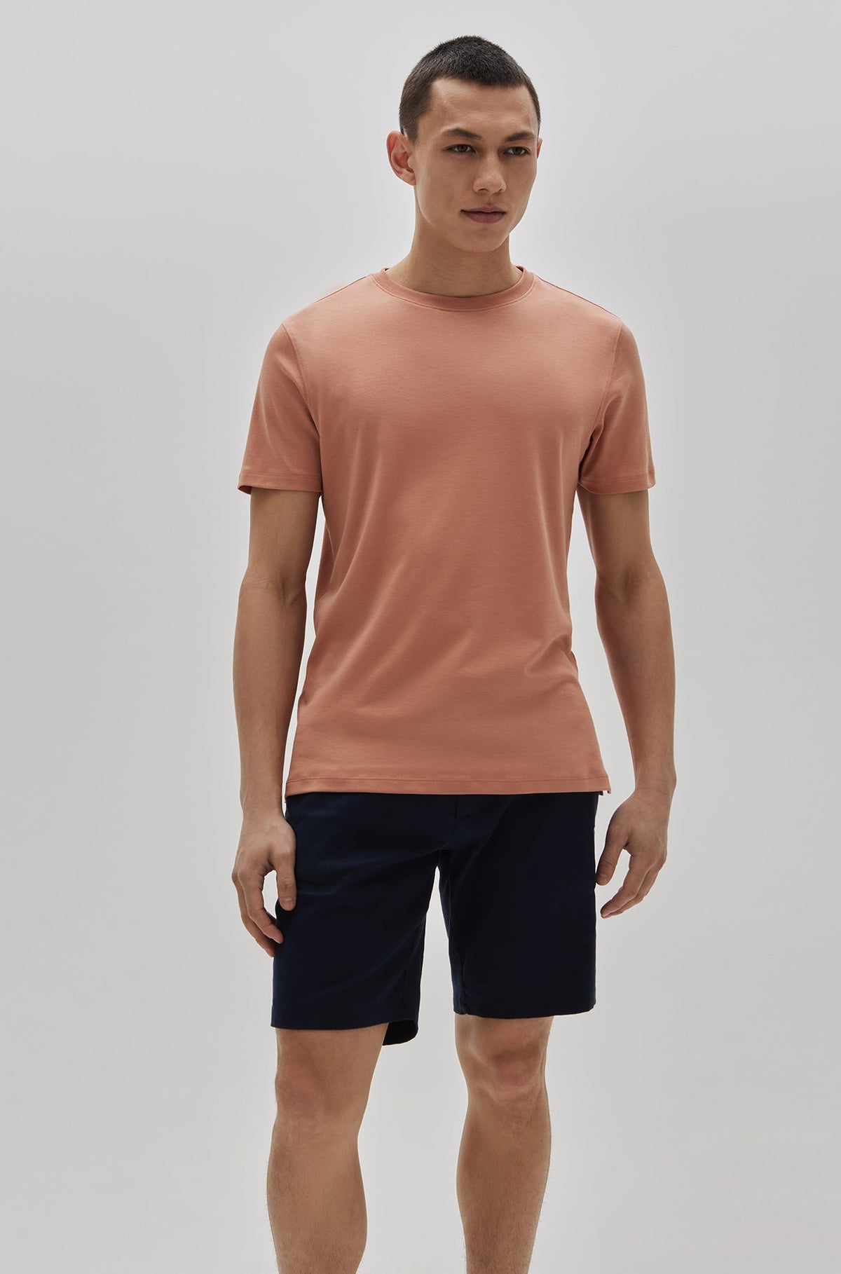 T-Shirt col rond pour homme par Robert Barakett | Georgia 23336 Orange Clair | Boutique Vvög, inventaire complet de la marque Au Noir