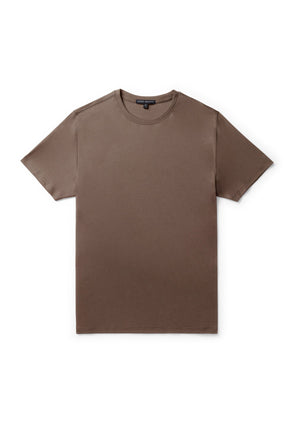 T-Shirt col rond pour homme par Robert Barakett | Georgia 23336 Brun | Boutique Vvög, vêtements mode pour homme et femme